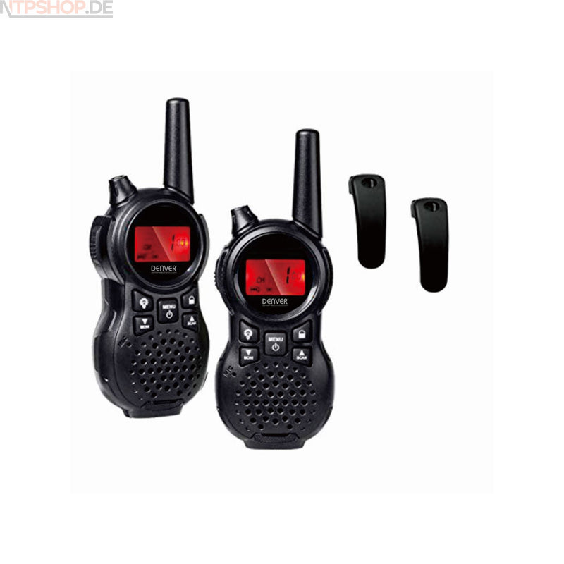 Laden Sie das Bild in Galerie -Viewer, Denver WTA-446 Walkie-Talkie-Twin-Set mit 2 Mobilteile - New-Tech-Products GmbH NTP NTPShop.de www.ntpshop.de www.new-tech-products.de all4living Onlineshop Online Store Gadgets Elektrogeräte
