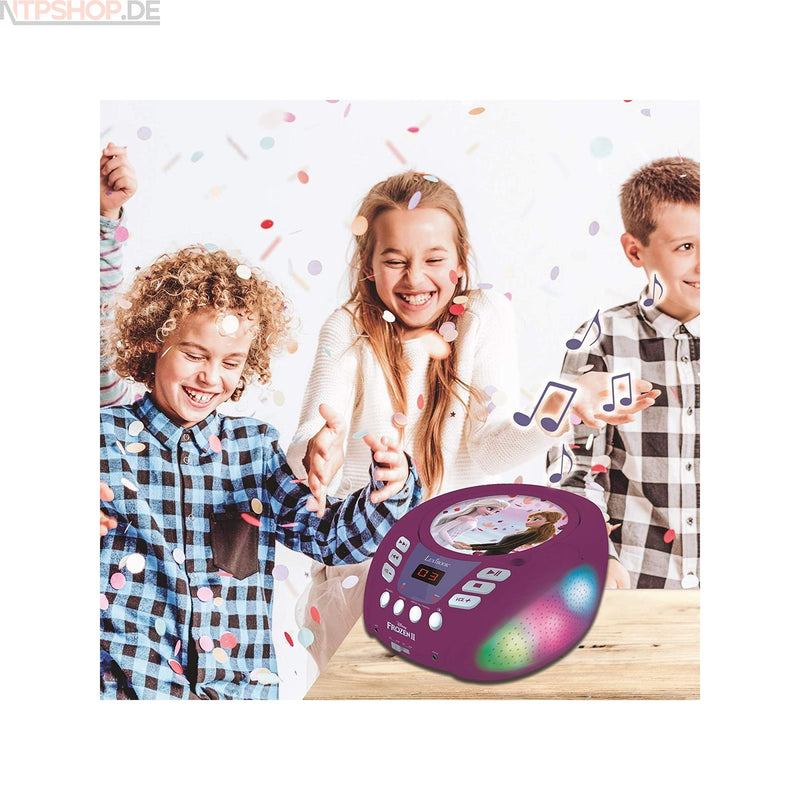 Laden Sie das Bild in Galerie -Viewer, Lexibook RCD109FZ Frozen 2 Bluetooth CD-Player mit LED Beleuchtung - New-Tech-Products GmbH NTP NTPShop.de www.ntpshop.de www.new-tech-products.de all4living Onlineshop Online Store Gadgets Elektrogeräte