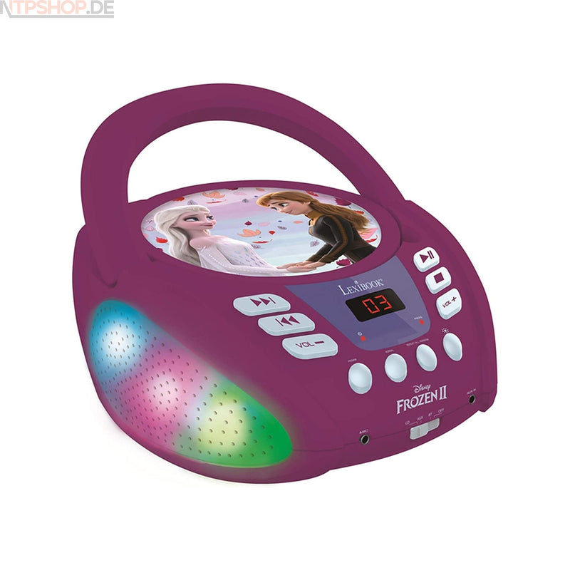 Laden Sie das Bild in Galerie -Viewer, Lexibook RCD109FZ Frozen 2 Bluetooth CD-Player mit LED Beleuchtung - New-Tech-Products GmbH NTP NTPShop.de www.ntpshop.de www.new-tech-products.de all4living Onlineshop Online Store Gadgets Elektrogeräte