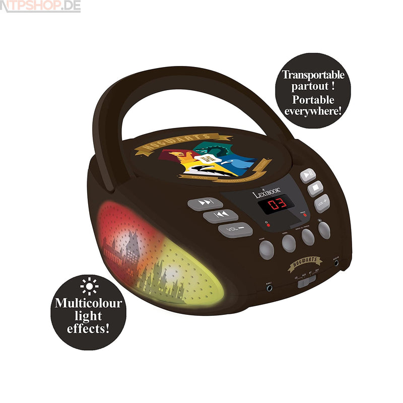 Laden Sie das Bild in Galerie -Viewer, Lexibook RCD109HP Harry Potter Bluetooth CD-Player mit LED Beleuchtung - New-Tech-Products GmbH NTP NTPShop.de www.ntpshop.de www.new-tech-products.de all4living Onlineshop Online Store Gadgets Elektrogeräte