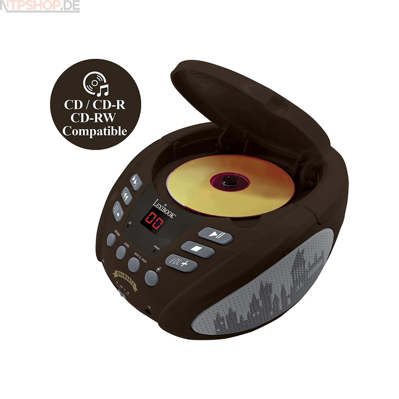 Laden Sie das Bild in Galerie -Viewer, Lexibook RCD109HP Harry Potter Bluetooth CD-Player mit LED Beleuchtung - New-Tech-Products GmbH NTP NTPShop.de www.ntpshop.de www.new-tech-products.de all4living Onlineshop Online Store Gadgets Elektrogeräte
