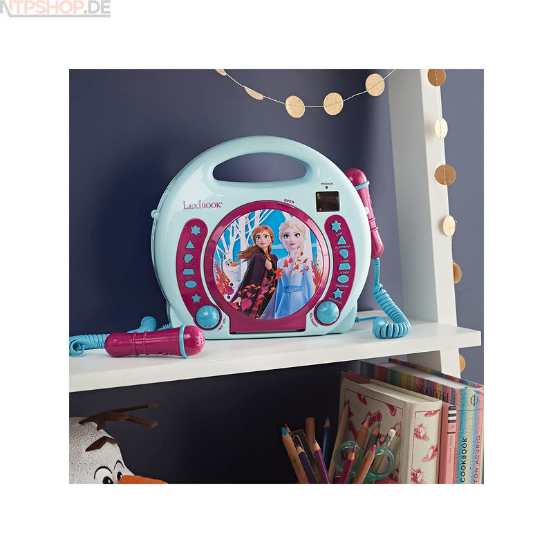 Laden Sie das Bild in Galerie -Viewer, Lexibook RCDK100FZ CD-Player mit Karaokefunktion im Frozen Design - New-Tech-Products GmbH NTP NTPShop.de www.ntpshop.de www.new-tech-products.de all4living Onlineshop Online Store Gadgets Elektrogeräte