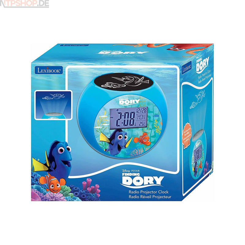 Laden Sie das Bild in Galerie -Viewer, Lexibook RL975DO Kinderwecker mit Projektion und Radio im Findet Dory Design - New-Tech-Products GmbH NTP NTPShop.de www.ntpshop.de www.new-tech-products.de all4living Onlineshop Online Store Gadgets Elektrogeräte