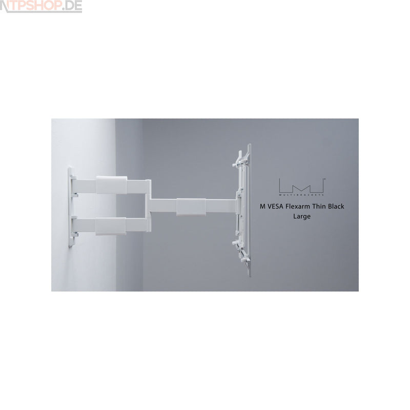 Laden Sie das Bild in Galerie -Viewer, Mutlibrackets 0150 M Vesa Flexarm Thin White Large Extra dünne Wandhalterung - New-Tech-Products GmbH NTP NTPShop.de www.ntpshop.de www.new-tech-products.de all4living Onlineshop Online Store Gadgets Elektrogeräte