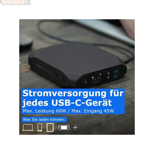Omnicharge OP2KB002 Omni20+ Powerbank 20000 mAh - New-Tech-Products GmbH NTP NTPShop.de www.ntpshop.de www.new-tech-products.de all4living Onlineshop Online Store Gadgets Elektrogeräte