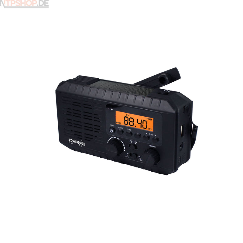 Laden Sie das Bild in Galerie -Viewer, POWERplus® Ox Radio und Taschenlampe mit Stromerzeugung via Solar, Handkurbel oder über USB - New-Tech-Products GmbH NTP NTPShop.de www.ntpshop.de www.new-tech-products.de all4living Onlineshop Online Store Gadgets Elektrogeräte