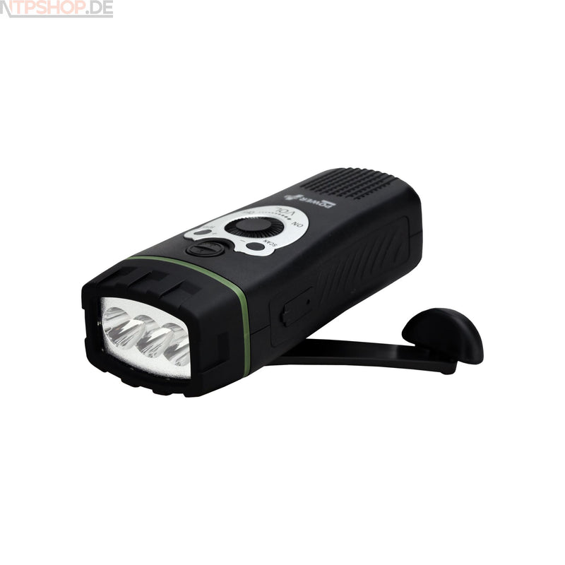 Laden Sie das Bild in Galerie -Viewer, PowerPlus Wolf- Multifunktionale LED-Taschenlampe mit 3 LED´s, FM Radio- und Alarmfunktion - New-Tech-Products GmbH NTP NTPShop.de www.ntpshop.de www.new-tech-products.de all4living Onlineshop Online Store Gadgets Elektrogeräte