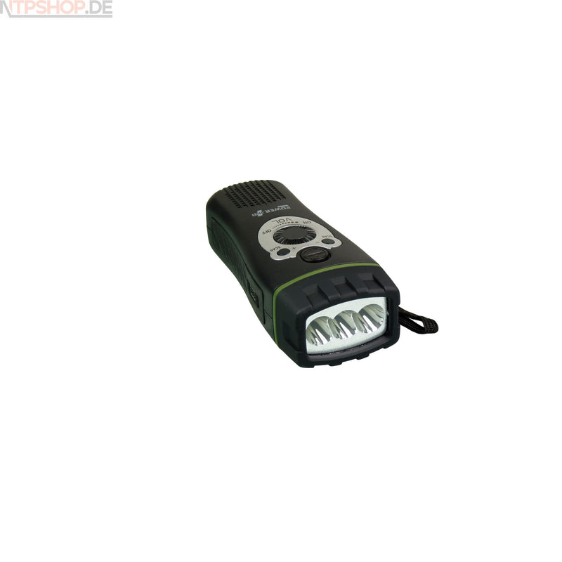 Laden Sie das Bild in Galerie -Viewer, PowerPlus Wolf- Multifunktionale LED-Taschenlampe mit 3 LED´s, FM Radio- und Alarmfunktion - New-Tech-Products GmbH NTP NTPShop.de www.ntpshop.de www.new-tech-products.de all4living Onlineshop Online Store Gadgets Elektrogeräte