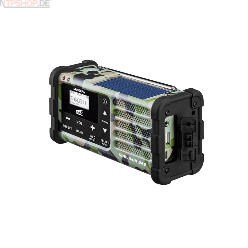 Laden Sie das Bild in Galerie -Viewer, Sangean MMR-88 DAB+ Camouflage Notfall Kurbel Dynamo Digitalradio - New-Tech-Products GmbH NTP NTPShop.de www.ntpshop.de www.new-tech-products.de all4living Onlineshop Online Store Gadgets Elektrogeräte