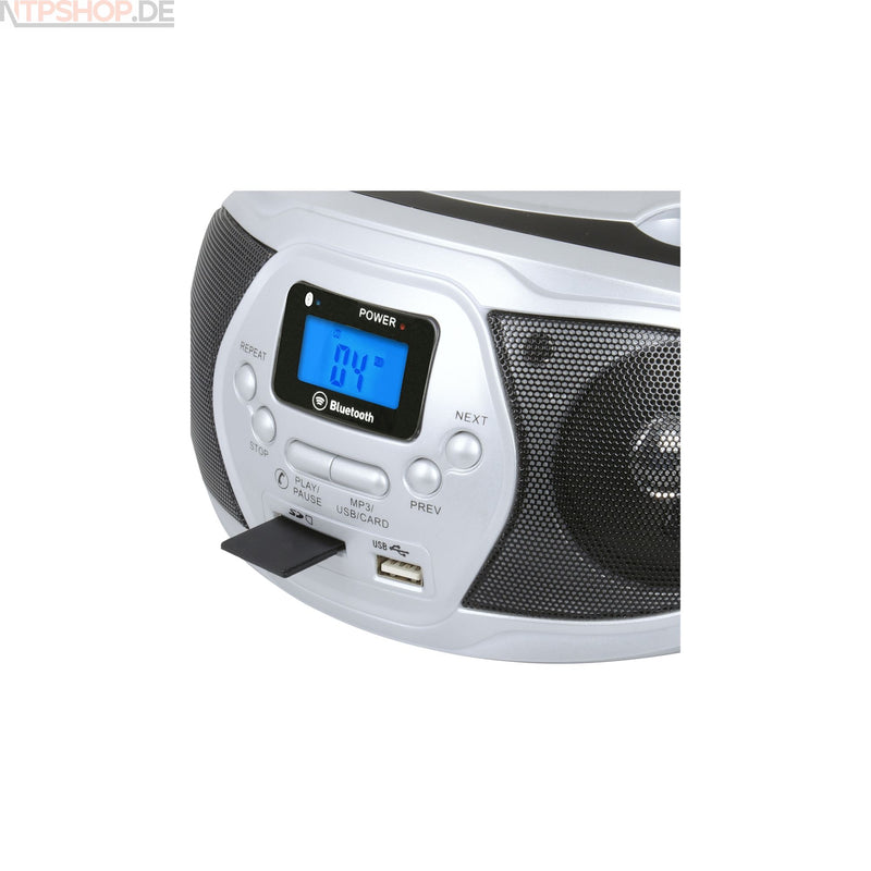 Laden Sie das Bild in Galerie -Viewer, Trevi CMP 548 BT Tragbarer CD-Player mit Bluetooth, USB, SD und FM Radio - New-Tech-Products GmbH NTP NTPShop.de www.ntpshop.de www.new-tech-products.de all4living Onlineshop Online Store Gadgets Elektrogeräte