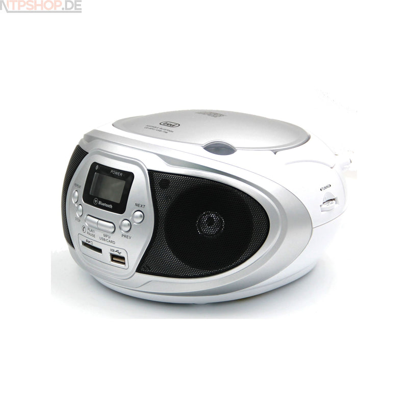 Laden Sie das Bild in Galerie -Viewer, Trevi CMP 548 BT Tragbarer CD-Player mit Bluetooth, USB, SD und FM Radio - New-Tech-Products GmbH NTP NTPShop.de www.ntpshop.de www.new-tech-products.de all4living Onlineshop Online Store Gadgets Elektrogeräte