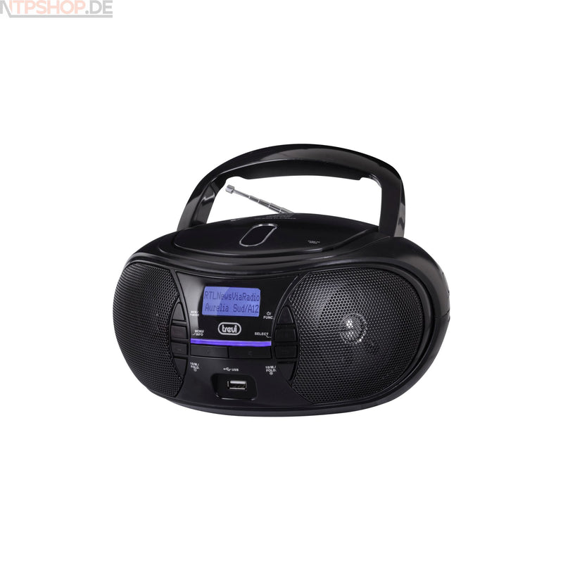 Laden Sie das Bild in Galerie -Viewer, Trevi CMP581 DAB Tragbarer CD-Player mit DAB+, USB- und Aux-In-Anschluss - New-Tech-Products GmbH NTP NTPShop.de www.ntpshop.de www.new-tech-products.de all4living Onlineshop Online Store Gadgets Elektrogeräte