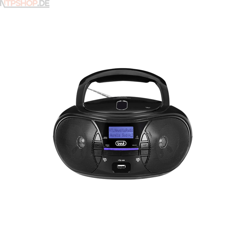 Laden Sie das Bild in Galerie -Viewer, Trevi CMP581 DAB Tragbarer CD-Player mit DAB+, USB- und Aux-In-Anschluss - New-Tech-Products GmbH NTP NTPShop.de www.ntpshop.de www.new-tech-products.de all4living Onlineshop Online Store Gadgets Elektrogeräte