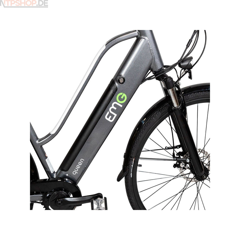 Laden Sie das Bild in Galerie -Viewer, Trevi EMG Queen 28 grey E-Bike Fahrrad - New-Tech-Products GmbH NTP NTPShop.de www.ntpshop.de www.new-tech-products.de all4living Onlineshop Online Store Gadgets Elektrogeräte