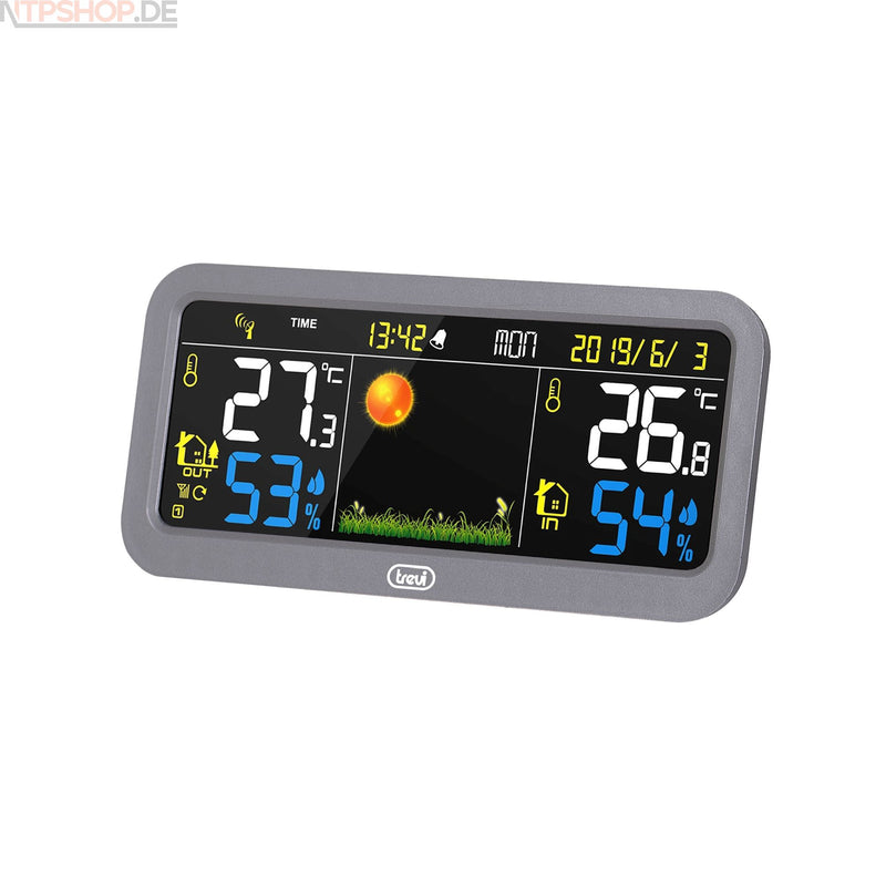Laden Sie das Bild in Galerie -Viewer, Trevi ME 3P20 RC-Wetterstation mit externem Sensor und Farbdisplay - New-Tech-Products GmbH NTP NTPShop.de www.ntpshop.de www.new-tech-products.de all4living Onlineshop Online Store Gadgets Elektrogeräte