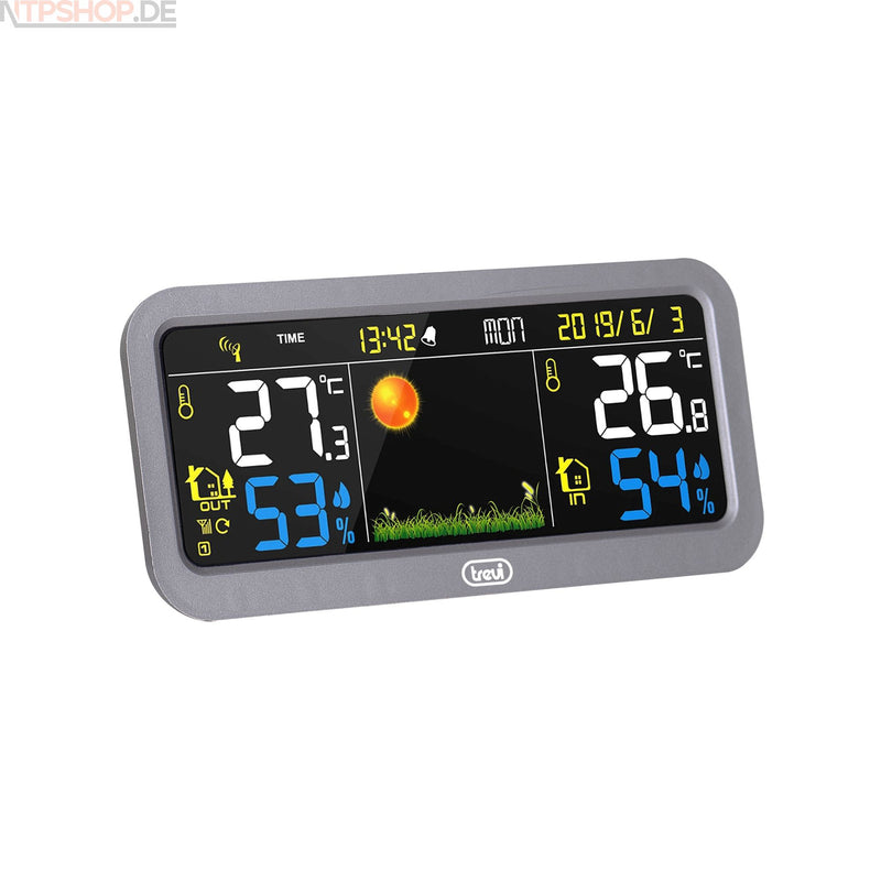 Laden Sie das Bild in Galerie -Viewer, Trevi ME 3P20 RC-Wetterstation mit externem Sensor und Farbdisplay - New-Tech-Products GmbH NTP NTPShop.de www.ntpshop.de www.new-tech-products.de all4living Onlineshop Online Store Gadgets Elektrogeräte