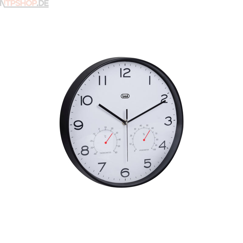 Laden Sie das Bild in Galerie -Viewer, Trevi OM 3510 T Elegante Wanduhr mit Thermometer und Hygrometer - New-Tech-Products GmbH NTP NTPShop.de www.ntpshop.de www.new-tech-products.de all4living Onlineshop Online Store Gadgets Elektrogeräte