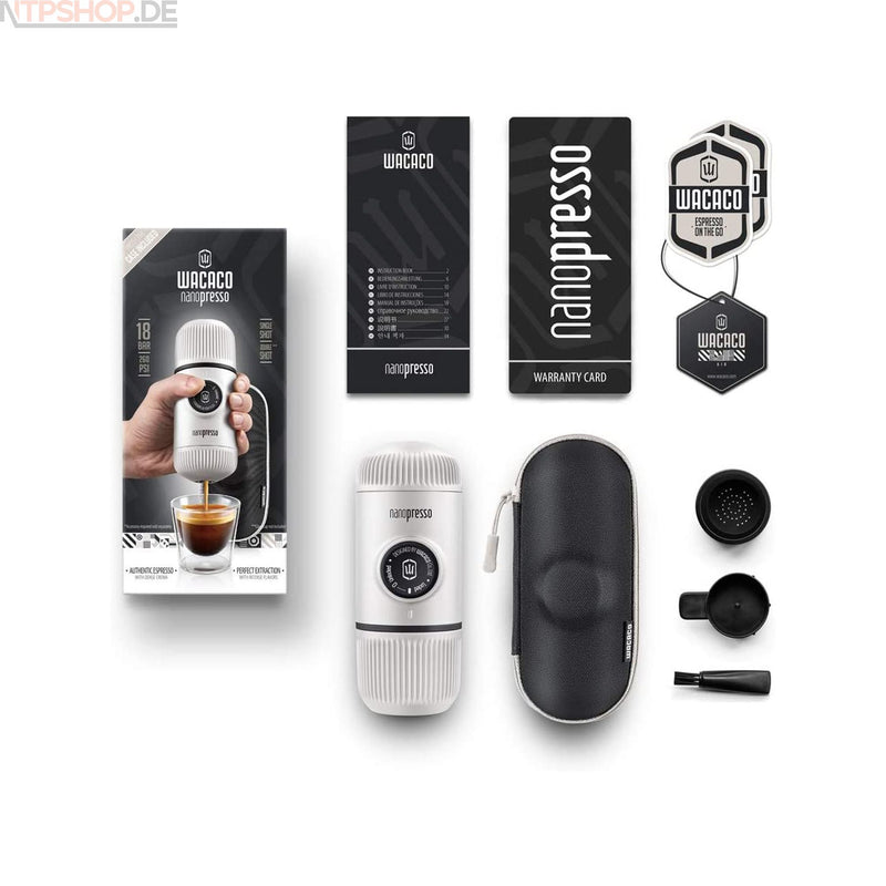 Laden Sie das Bild in Galerie -Viewer, Wacaco Nanopresso Inkl. Case - Tragbare Espressomaschine - New-Tech-Products GmbH NTP NTPShop.de www.ntpshop.de www.new-tech-products.de all4living Onlineshop Online Store Gadgets Elektrogeräte