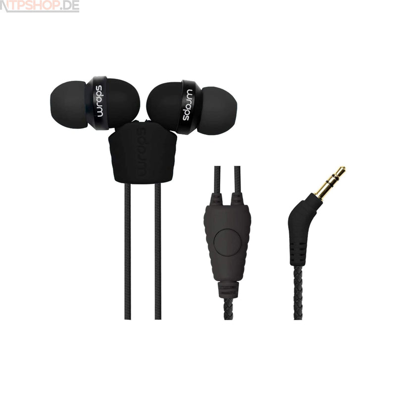 Laden Sie das Bild in Galerie -Viewer, Wraps WRAPSLBLK-V15M Midbass Natural Leder Kopfhörer mit Mikrofon schwarz - New-Tech-Products GmbH NTP NTPShop.de www.ntpshop.de www.new-tech-products.de all4living Onlineshop Online Store Gadgets Elektrogeräte