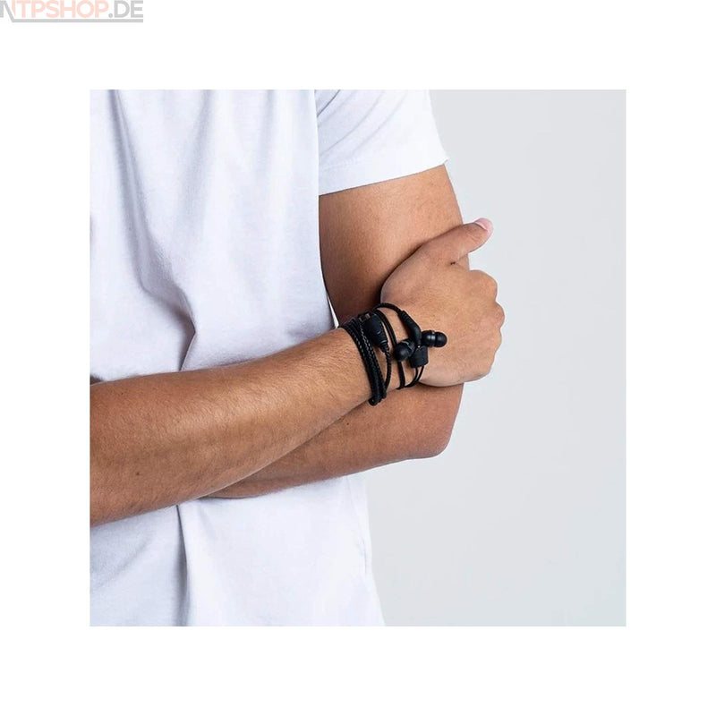 Laden Sie das Bild in Galerie -Viewer, Wraps WRAPSLBLK-V15M Midbass Natural Leder Kopfhörer mit Mikrofon schwarz - New-Tech-Products GmbH NTP NTPShop.de www.ntpshop.de www.new-tech-products.de all4living Onlineshop Online Store Gadgets Elektrogeräte