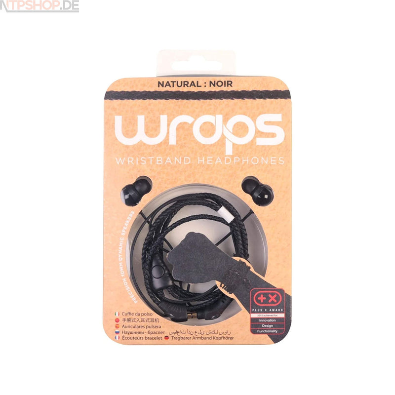 Laden Sie das Bild in Galerie -Viewer, Wraps WRAPSLBLK-V15M Midbass Natural Leder Kopfhörer mit Mikrofon schwarz - New-Tech-Products GmbH NTP NTPShop.de www.ntpshop.de www.new-tech-products.de all4living Onlineshop Online Store Gadgets Elektrogeräte