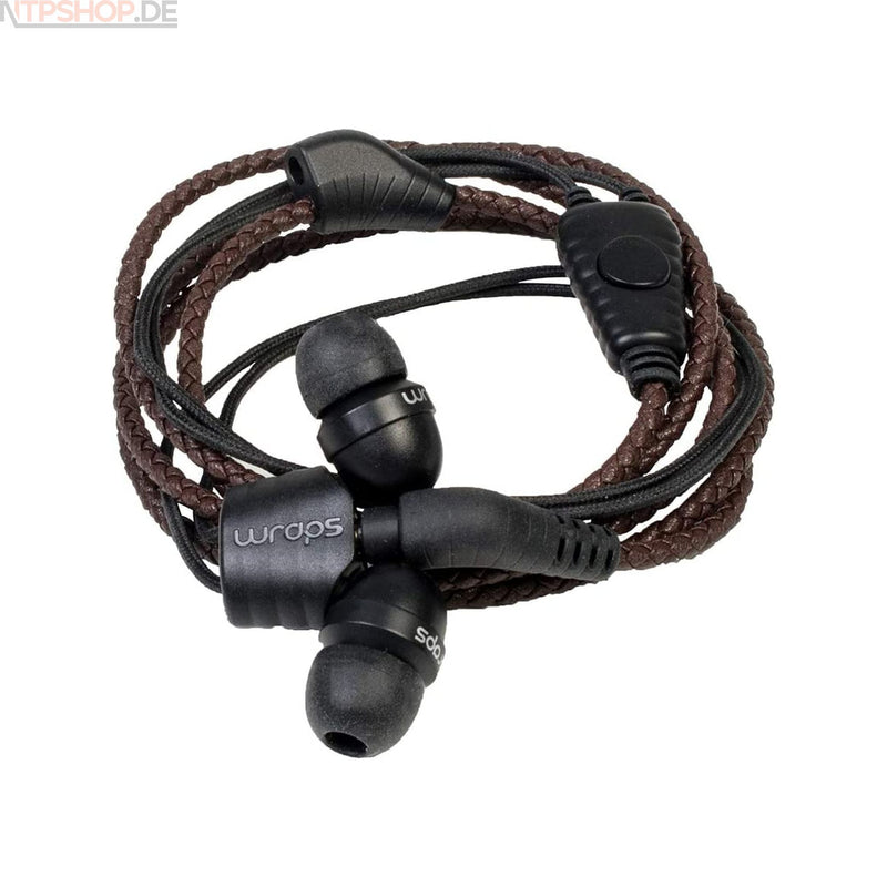 Laden Sie das Bild in Galerie -Viewer, Wraps WRAPSLBRN-V15M Midbass Natural Leder Tuscan Kopfhörer mit Mikrofon braun - New-Tech-Products GmbH NTP NTPShop.de www.ntpshop.de www.new-tech-products.de all4living Onlineshop Online Store Gadgets Elektrogeräte