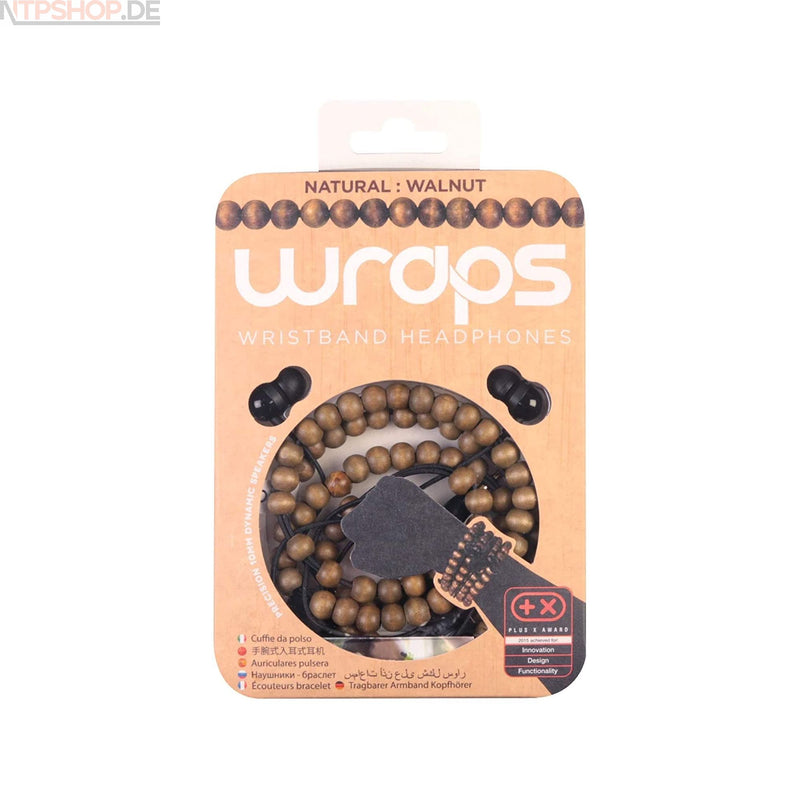 Laden Sie das Bild in Galerie -Viewer, Wraps WRAPSWBRN-V15M Midbass Natural Wood Kopfhörer mit Mikrofon walnuss - New-Tech-Products GmbH NTP NTPShop.de www.ntpshop.de www.new-tech-products.de all4living Onlineshop Online Store Gadgets Elektrogeräte