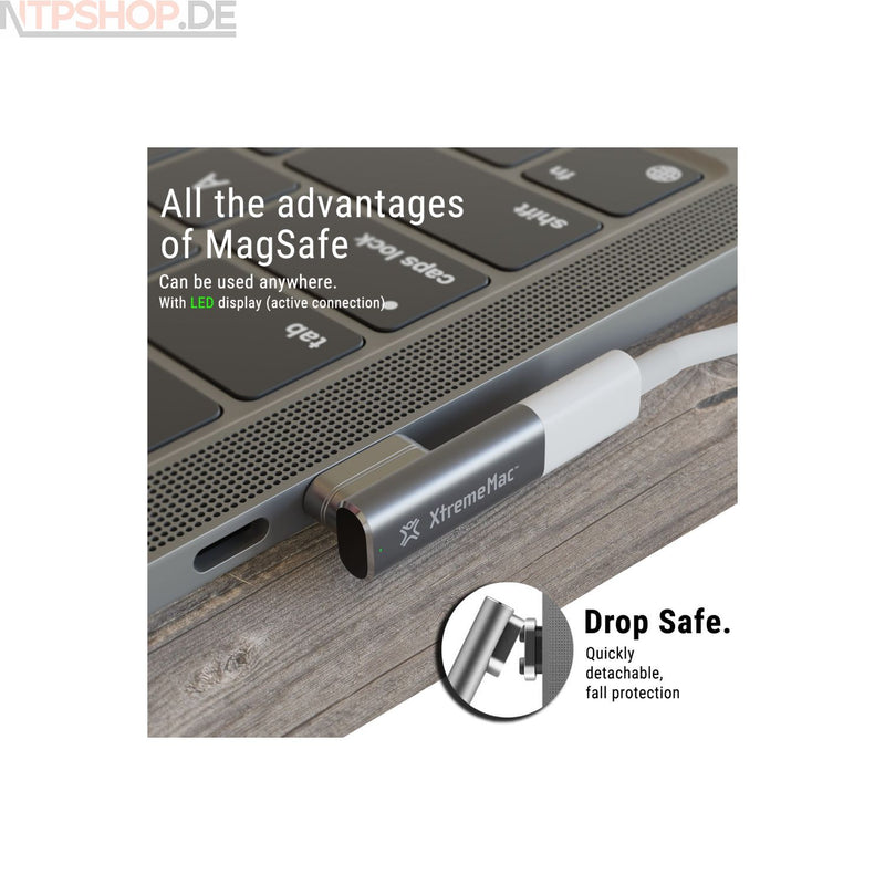 Laden Sie das Bild in Galerie -Viewer, XtremeMac XWH-MTA-13 Magnetischer Type-C Adapter USB-Adapter Magsafe kompatibel - New-Tech-Products GmbH NTP NTPShop.de www.ntpshop.de www.new-tech-products.de all4living Onlineshop Online Store Gadgets Elektrogeräte