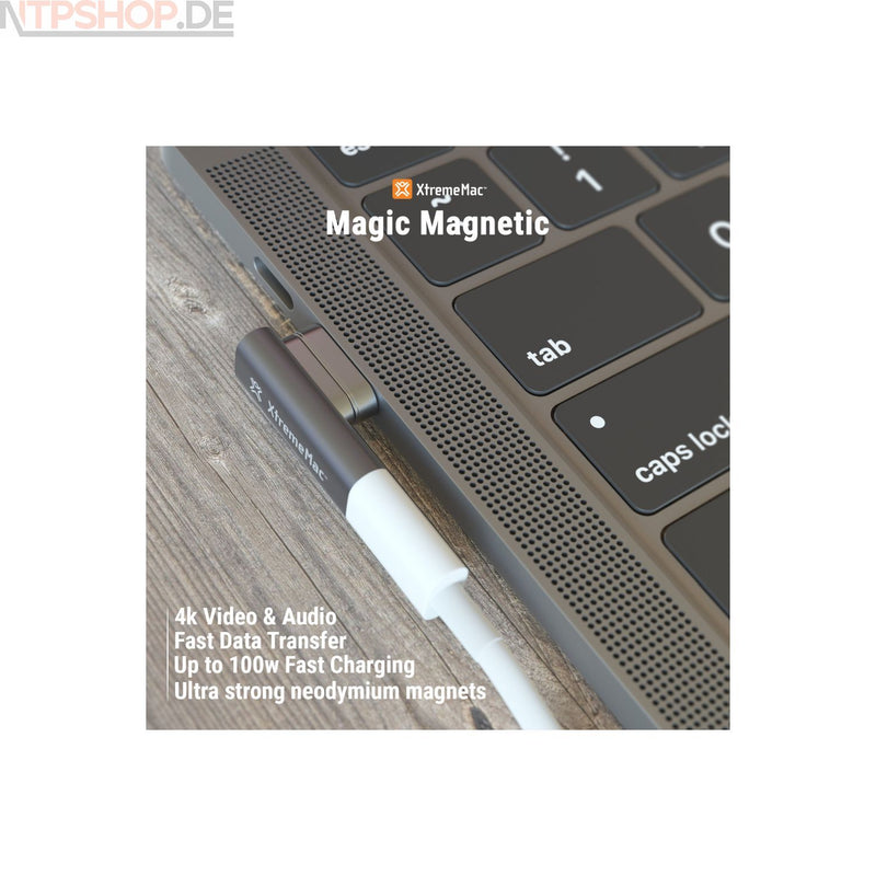 Laden Sie das Bild in Galerie -Viewer, XtremeMac XWH-MTA-13 Magnetischer Type-C Adapter USB-Adapter Magsafe kompatibel - New-Tech-Products GmbH NTP NTPShop.de www.ntpshop.de www.new-tech-products.de all4living Onlineshop Online Store Gadgets Elektrogeräte