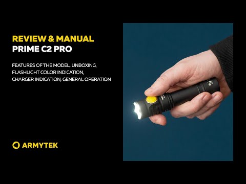Laden und spielen Sie Video in Galerie -Viewer, Armytek Prime C2 Pro Magnet USB+18650 / XHP35 White Taschenlampe New-Tech-Products GmbH NTP NTPShop.de www.ntpshop.de www.new-tech-products.de all4living Onlineshop Online Store Gadgets Elektrogeräte
