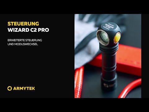Laden und spielen Sie Video in Galerie -Viewer, Armytek Wizard C2 Pro Magnet USB+18650 / XHP50.2 Warm Taschenlampe Stirnlampe New-Tech-Products GmbH NTP NTPShop.de www.ntpshop.de www.new-tech-products.de all4living Onlineshop Online Store Gadgets Elektrogeräte