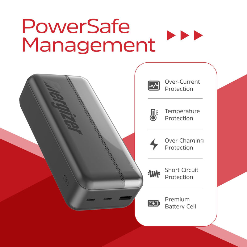 Laden Sie das Bild in Galerie -Viewer, Energizer UE30050CC - 30K Triple Output Hochleistungs-Powerbank
