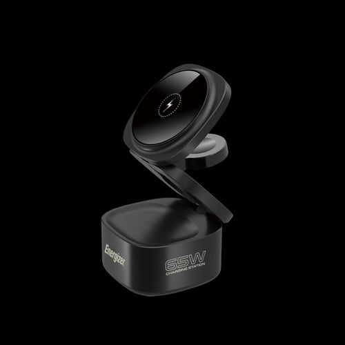 Energizer WCP311 - 3-in-1-Wireless-Ladestation mit 65 W USB-C PD und klappbarem Design