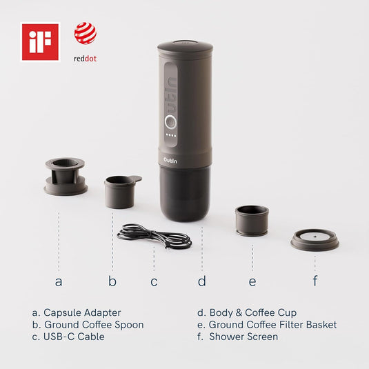 Outin Nano tragbare/portable Espresso Maschine inkl. Hard Case B-Ware (R2F3)