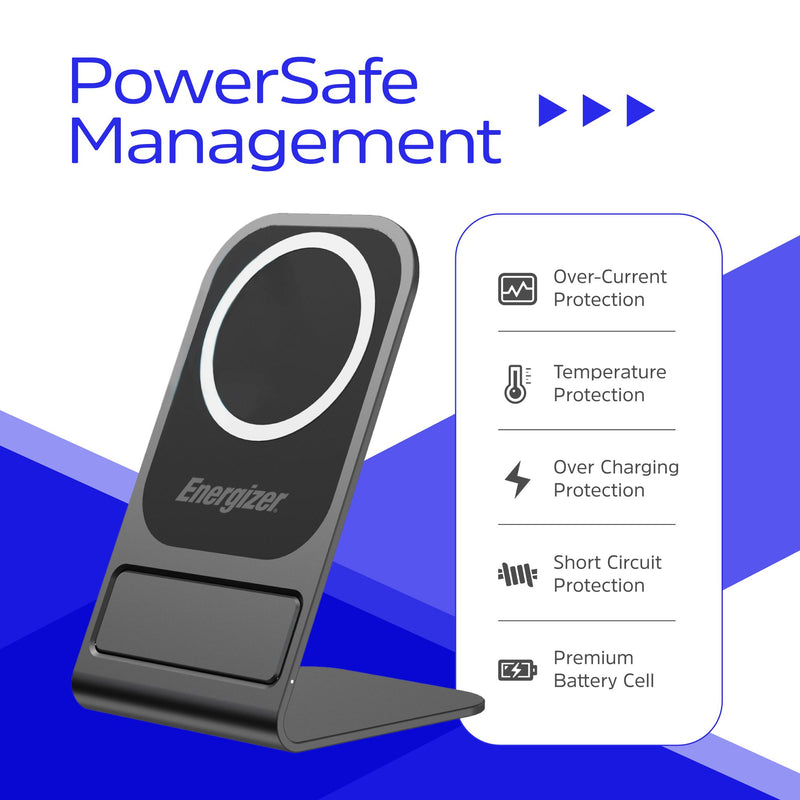 Laden Sie das Bild in Galerie -Viewer, Energizer WCP109 - 15-W-Wireless-Ladestation – intelligent, elegant und für Schutzhüllen geeignet
