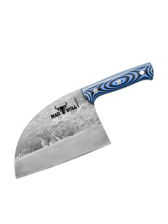 SAMURA - MAD BULL Serbisches Kochmesser mit schwarz-blauem Griff, 7,0 Zoll / 180 mm - SMB-0040
