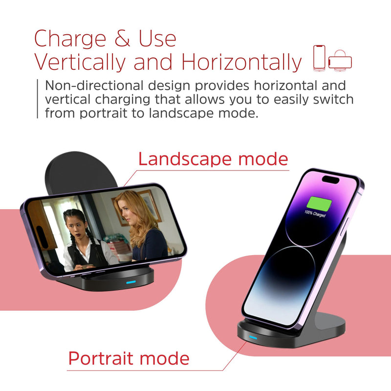 Laden Sie das Bild in Galerie -Viewer, Energizer WCP108 - 15-W-Wireless-Ladestation mit kompaktem und casefreundlichem Design
