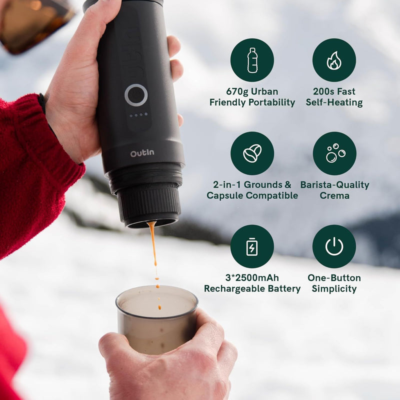 Laden Sie das Bild in Galerie -Viewer, Outin Nano tragbare/portable Espresso Maschine
