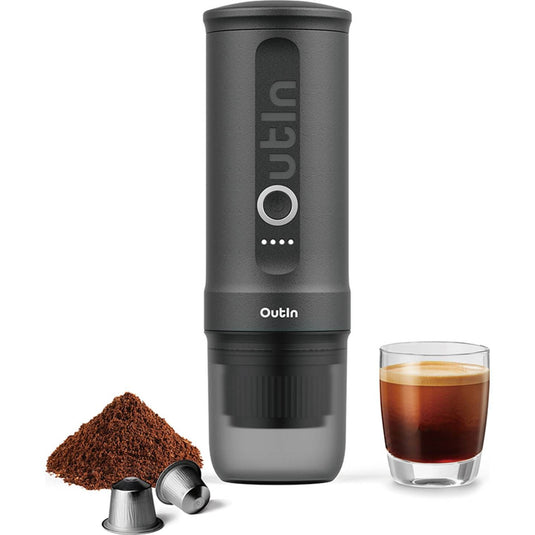 Outin Nano tragbare/portable Espresso Maschine inkl. Hard Case B-Ware (R2F3)