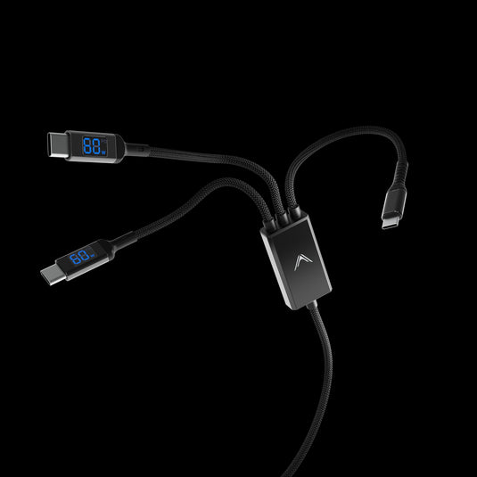 Futurizta Hydra LED Triple Type-C Schnellladekabel