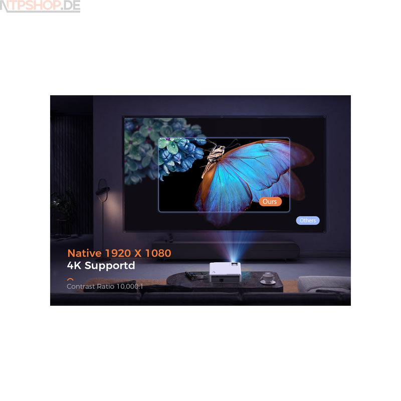 Laden Sie das Bild in Galerie -Viewer, VANKYO V630W WiFi Beamer mit7000 Lux Helligkeit, Native 1080p Auflösung und 5G WiFi
