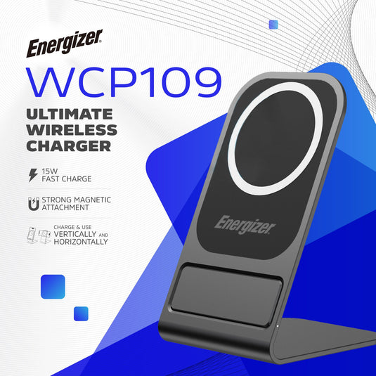 Energizer WCP109 - 15-W-Wireless-Ladestation – intelligent, elegant und für Schutzhüllen geeignet