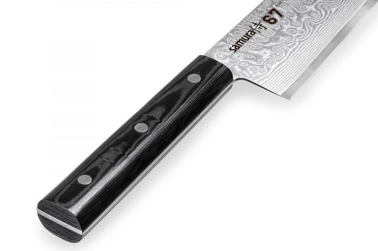 SAMURA - DAMASCUS 67 Santoku mit Kullenschliff, 7,0 Zoll / 175 mm, 67 Lagen - SD67-0094M