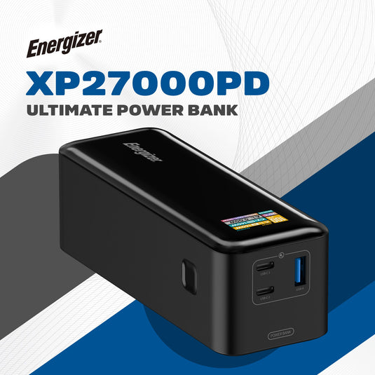Energizer XP27000PD - 140 W High-Speed-USB-C PD & USB-A, Laptop-Ladefunktion