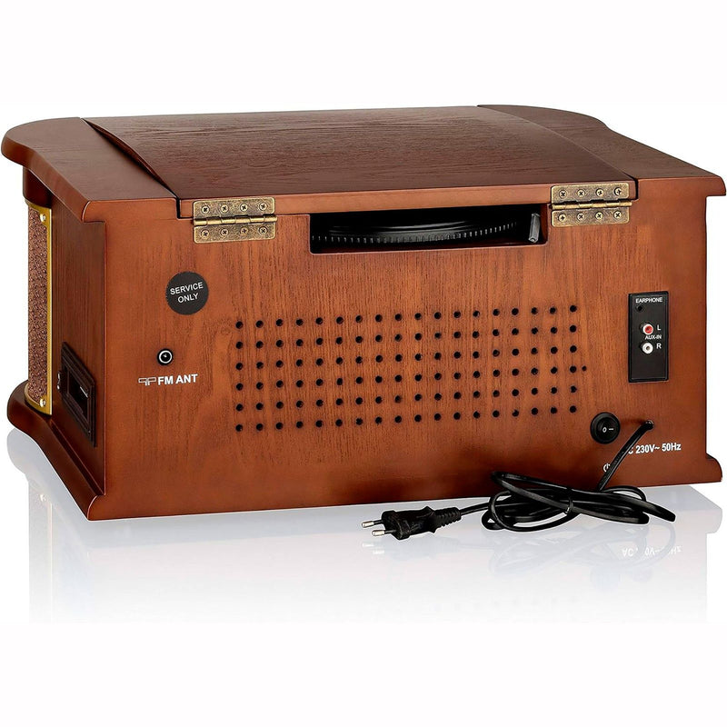 Laden Sie das Bild in Galerie -Viewer, Roadstar HIF-1996 D+ BT, Vintage Vinyl Plattenspieler, DAB/DAB+/FM Radio, CD-MP3, USB, Kassette, Bluetooth - B-Ware (R1o)
