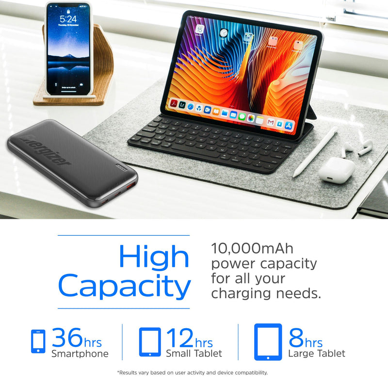 Laden Sie das Bild in Galerie -Viewer, Energizer UE10055PQ - 10.000 mAh, 22,5 W Schnellladefunktion, kompakte und reisefreundliche Powerbank
