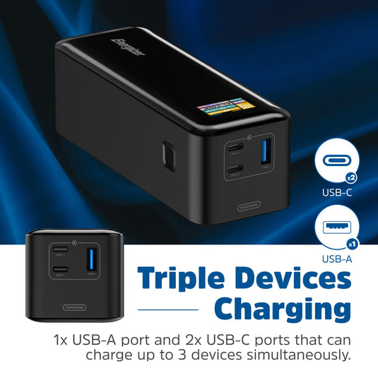 Energizer XP27000PD - 140 W High-Speed-USB-C PD & USB-A, Laptop-Ladefunktion