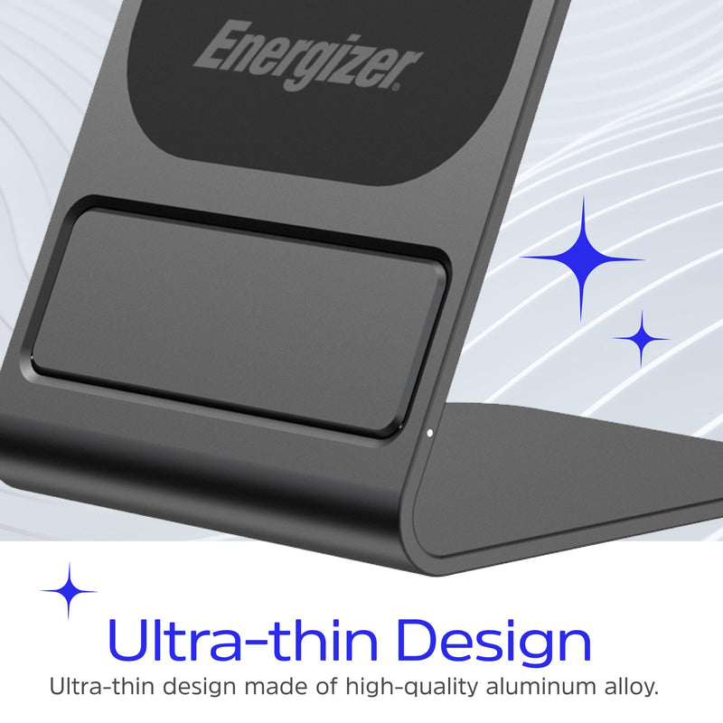 Laden Sie das Bild in Galerie -Viewer, Energizer WCP109 - 15-W-Wireless-Ladestation – intelligent, elegant und für Schutzhüllen geeignet
