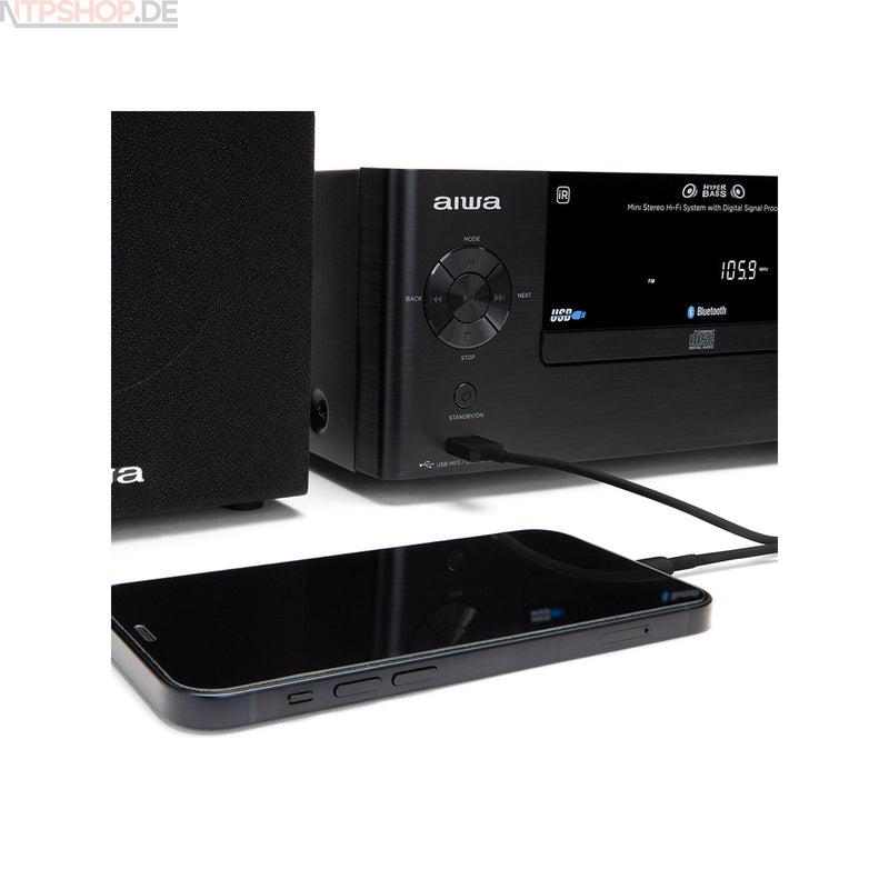 Laden Sie das Bild in Galerie -Viewer, Aiwa MSBTU-500 Mini-Stereo Hi-Fi System B-Ware
