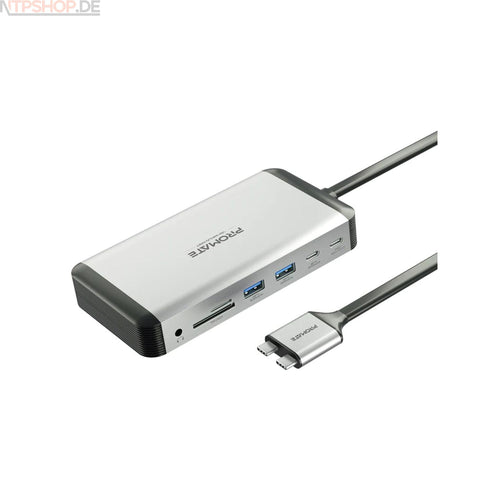 Promate VersaHub-MST 13-in-1 MacBook Docking station with 150W Power Adapter & 4K@60Hz MST Dual Display - New-Tech-Products GmbH NTP NTPShop.de www.ntpshop.de www.new-tech-products.de all4living Onlineshop Online Store Gadgets Elektrogeräte